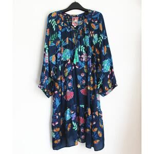 JOHNNY WAS Elizabeth Tassel Dress, Size XXL